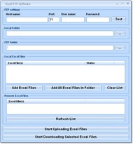 Excel FTP Software screenshot